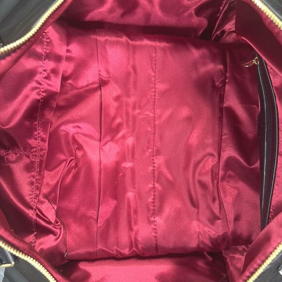 Ms. Lovely Black Large Chevron Weekender Duffle Bag - 22” x 10” x 11” - Picture 3 of 6